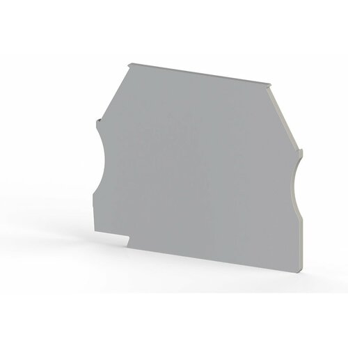 Изолятор Klemsan / Клемсан торцевой на клеммники AVK, из пластика, серый, 444120 / электрика