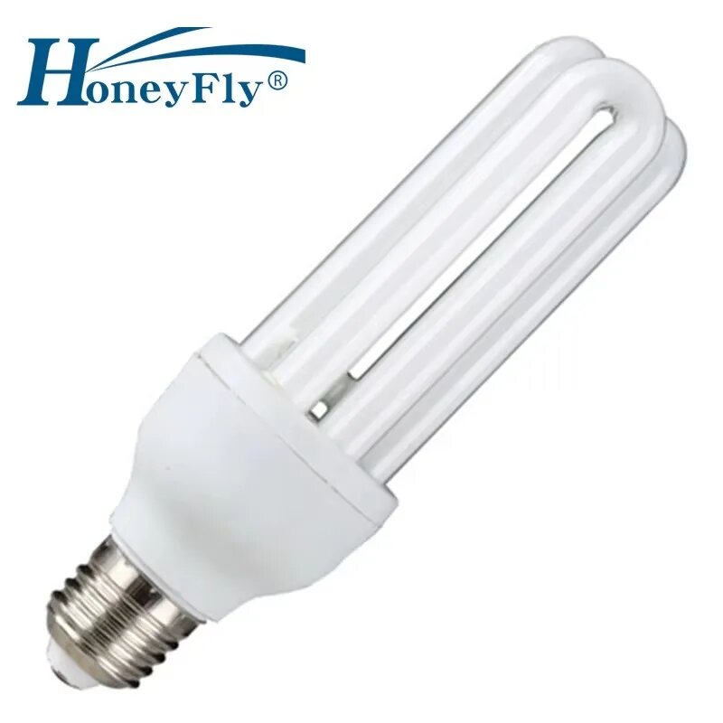 HoneyFly 3U Энергосберегающая флуоресцентная лампа белая E27 20 Вт e27 Cold White 220V