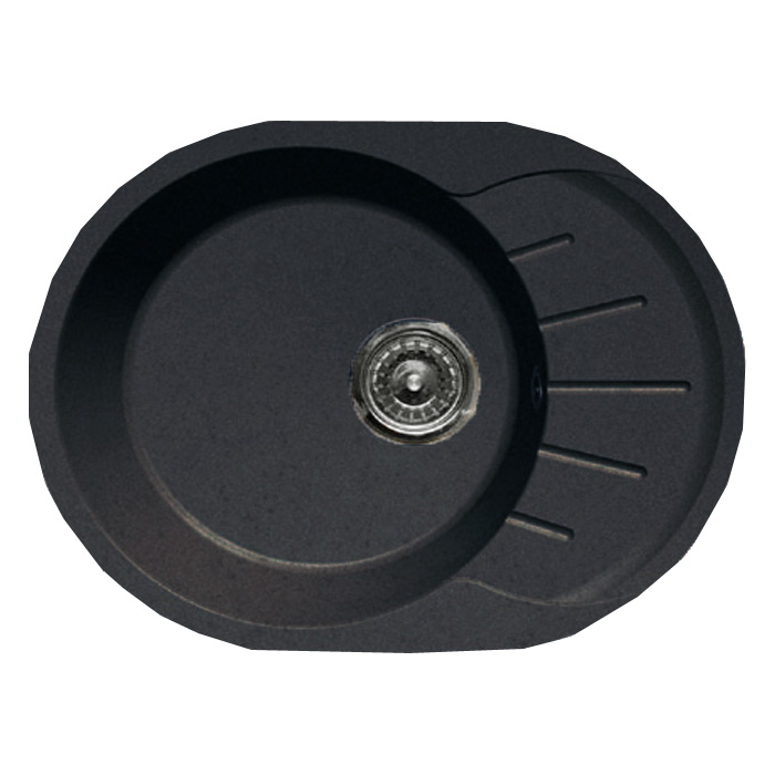 Кухонная мойка GranFest Rondo GF-R580L черный