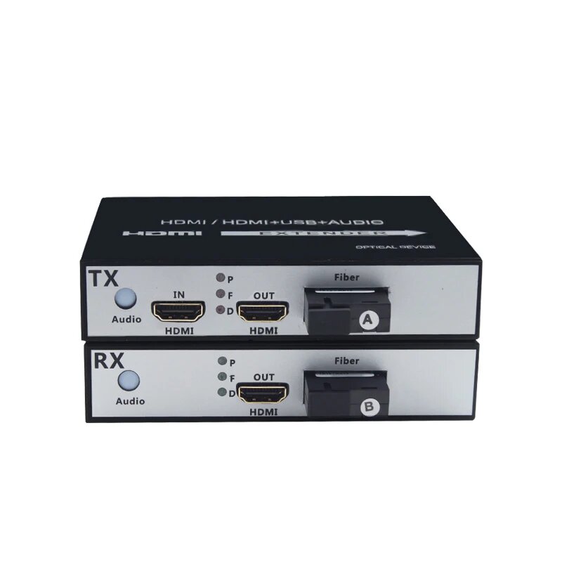 1 пара HDMI 1 в 2, оптоволоконные видеооптические преобразователи, 1-канальный удлинитель, 1080P, оптический терминал видеопередатчика HDMI, 1 pair