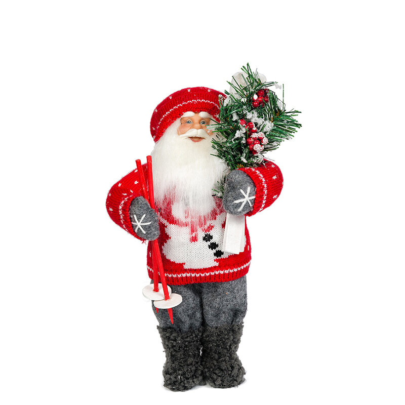 Декоративный Дед Мороз Maxitoys с Лыжами 32 см MT-121545-32 (2026)