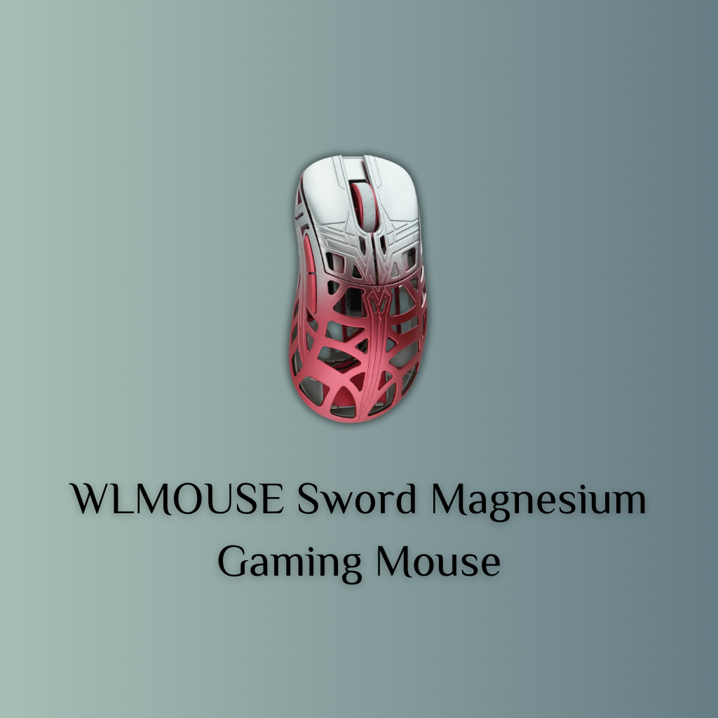 WLMOUSE SWORD, цвет: рубиновый, эргономичная игровая мышь из магниевого сплава, Omron, PAW 3950 HS, вес 47 г. — фото 1