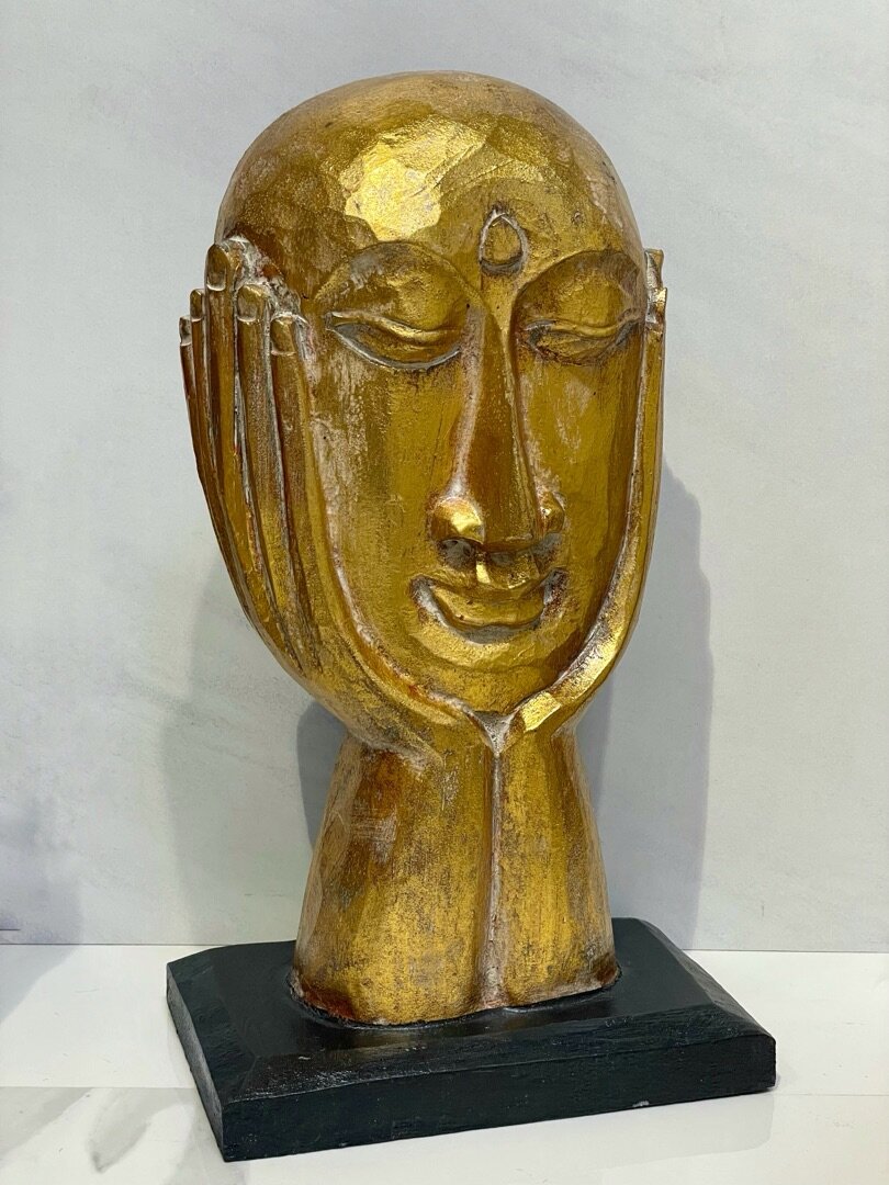 Статуэтка Лицо Casaentera CE12-10464985 золото 200х130х350h