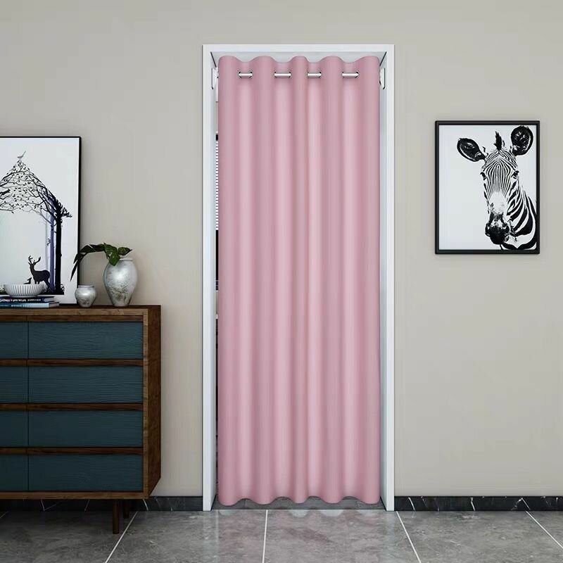 Дверь межкомнатная Выдвижной стержень из нержавеющей стали 120x200 см Розовый