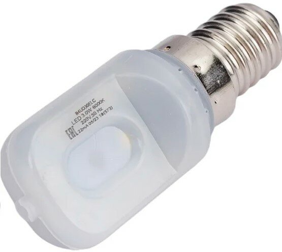 Лампа светодиод. Ecola T25 LED Micro 3.0W E14 6000K капсульная 340° матовая (для холодил шв. машин