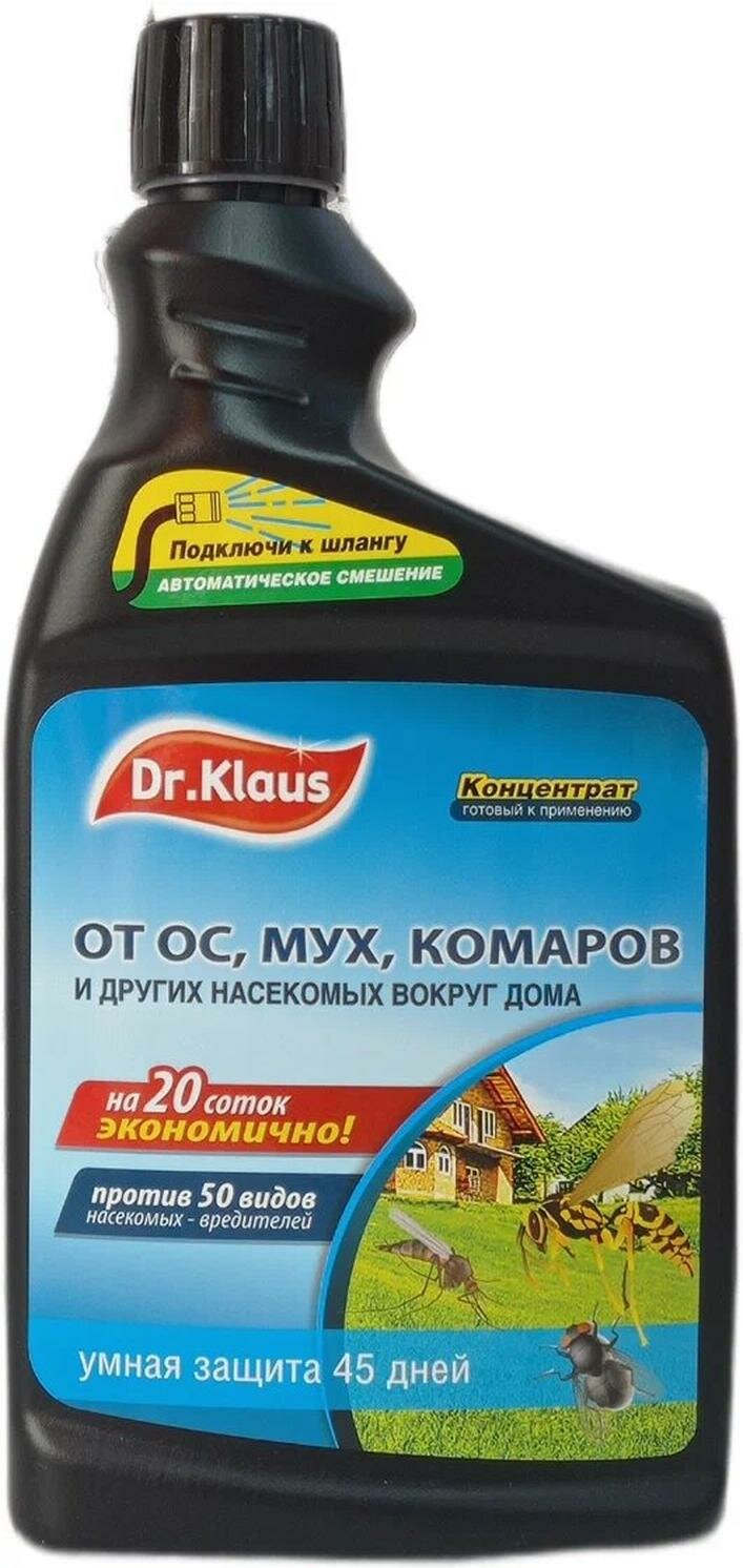 Средство от насекомых DR. KLAUS Флакон запасной для эжектора от ос и мух 1 л концентрированный