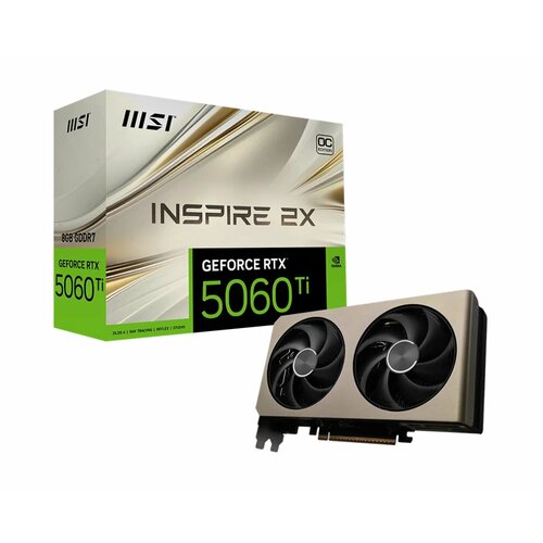 Видеокарта MSI GeForce RTX 5060 Ti INSPIRE 2X OC 8GB (G506T-8I2C)