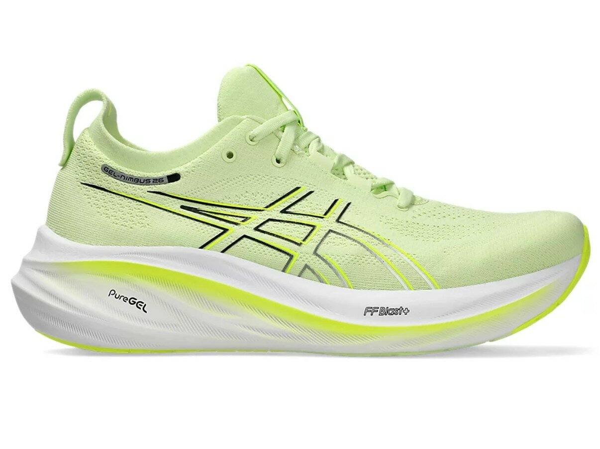 Кроссовки ASICS GEL-NIMBUS 26, размер 16, черный, зеленый, белый
