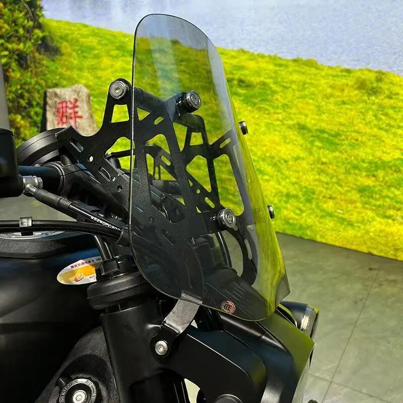 Лобовые стекла для QJMOTO SRV600V SRV 600V SRV600 600SRV аксессуары для мотоциклов туристические ветровые дефлекторы прозрачные Smoky color 35cm
