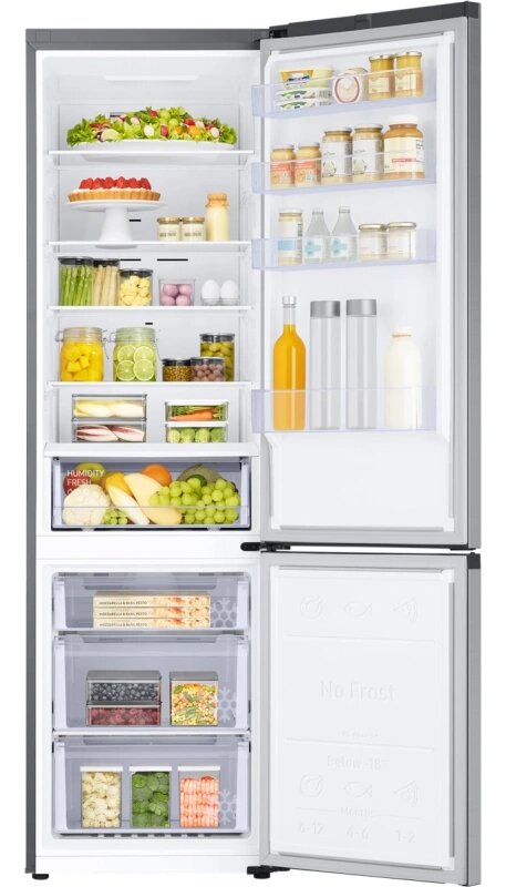 Холодильник Samsung RB38C600DSA, серебристый, No Frost, двухкамерный