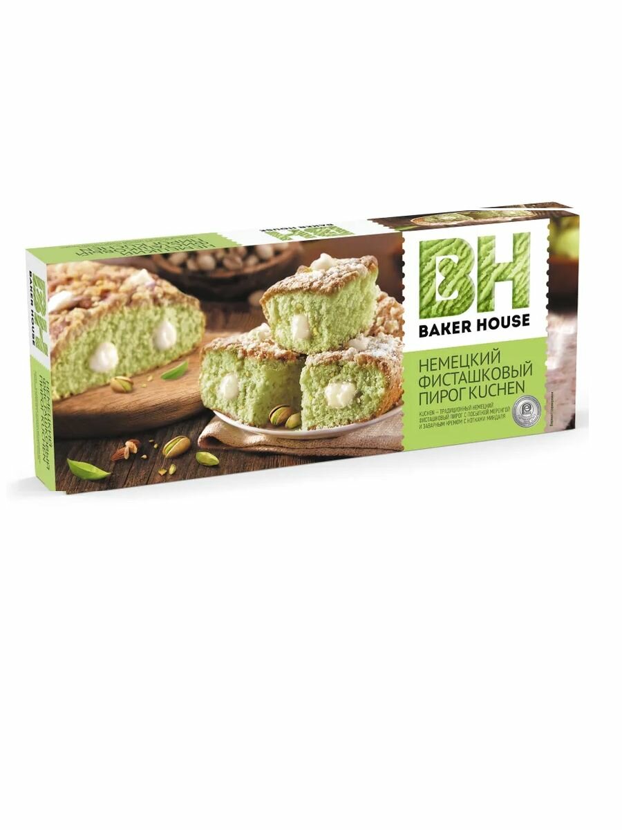 Baker House Пирог Kuchen фисташковый, 350 гр