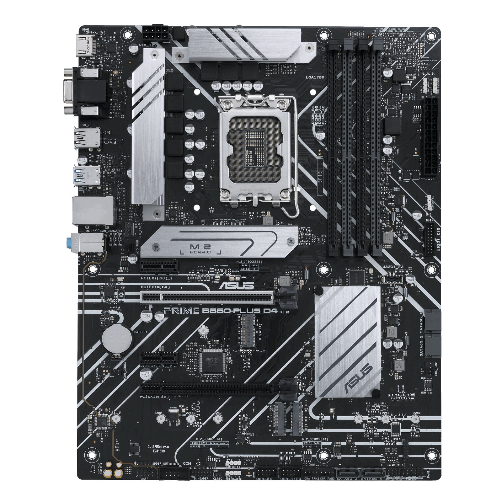 ASUS PRIME B660-PLUS D4 Материнская плата LGA1700,