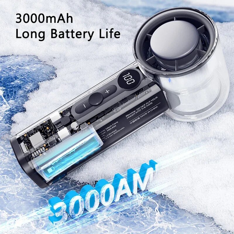 Вентиляторы Xiaomi Xiaomi Transparent Mecha Style Мини-вентилятор, Black