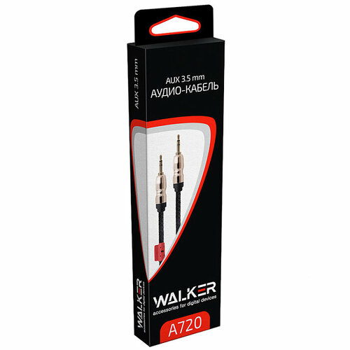 Кабель 3.5 Jack (M) - 3.5 Jack (M) 1.5м, матерчатый, черный, надежный
