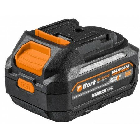 Аккумулятор Bort BA-21U-63 93418699 (18В/6 Ah) Li-ion для строительного инструмента с индикатором заряда