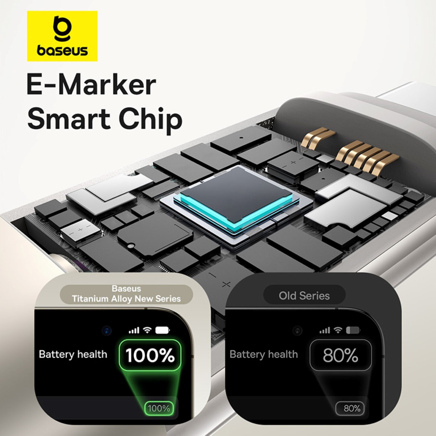 USB кабель BASEUS P10377704113-00 100W Silky, USB-C на USB-C, быстрая зарядка, 1м — фото 1