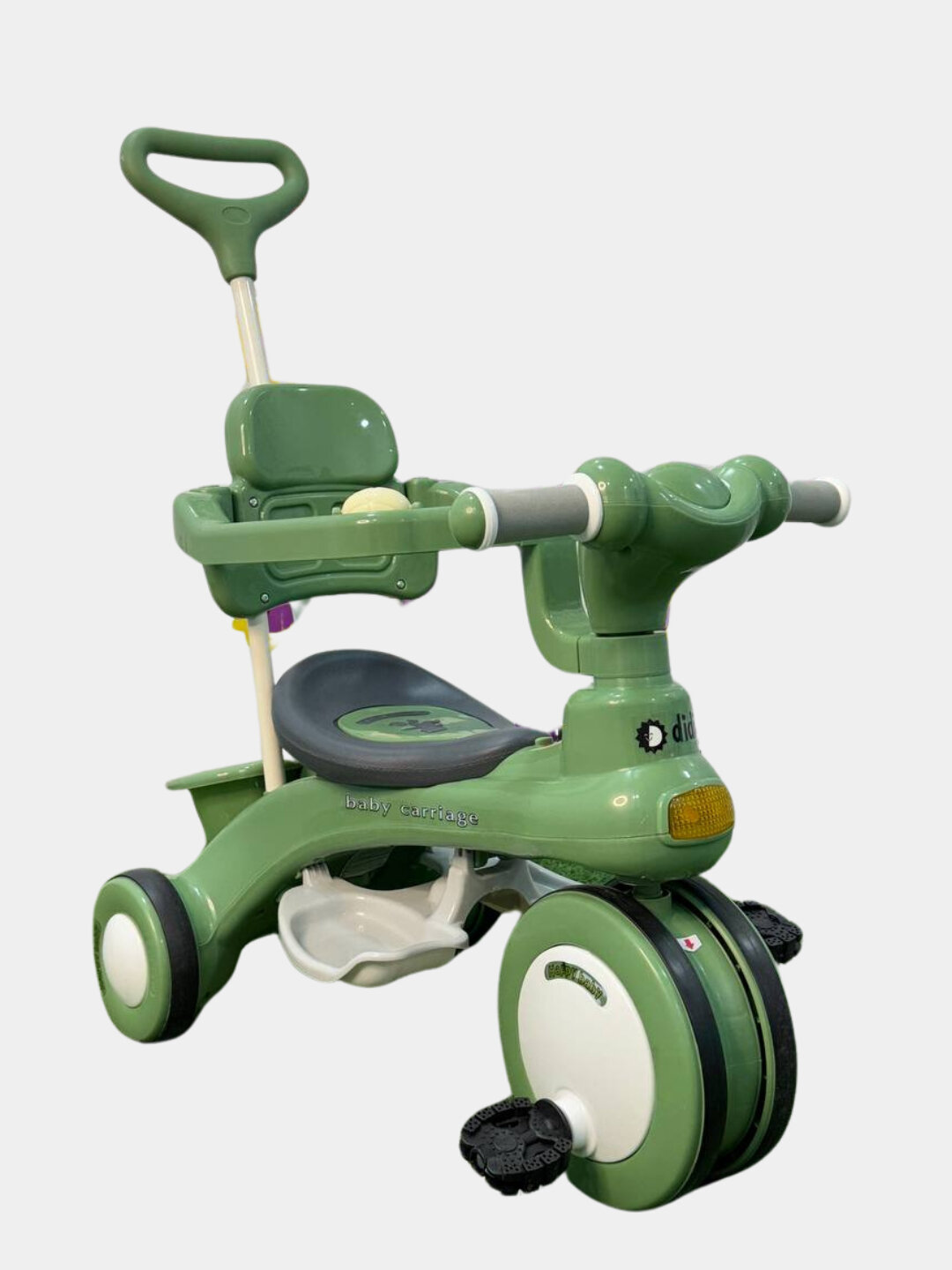 Велоколяска для детей c музыкой, велосипед детский трехколесный, беговел — фото 1