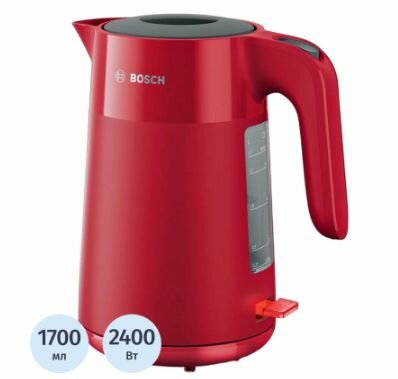 Чайник электрический Bosch TWK 2M164 красный