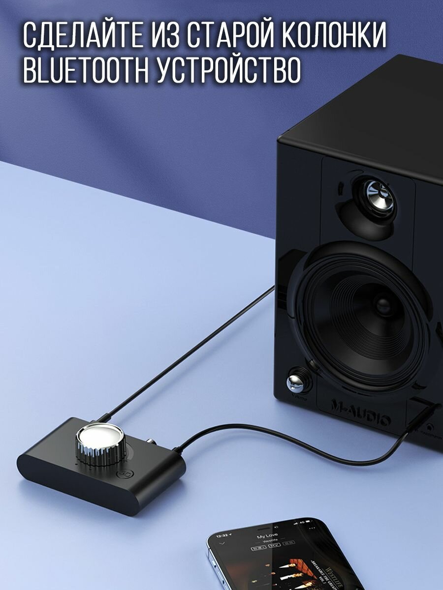 Беспроводной приемник Bluetooth 5.4 (3,5 AUX, Optical , Coax, USB) аудио стерео адаптер — фото 1