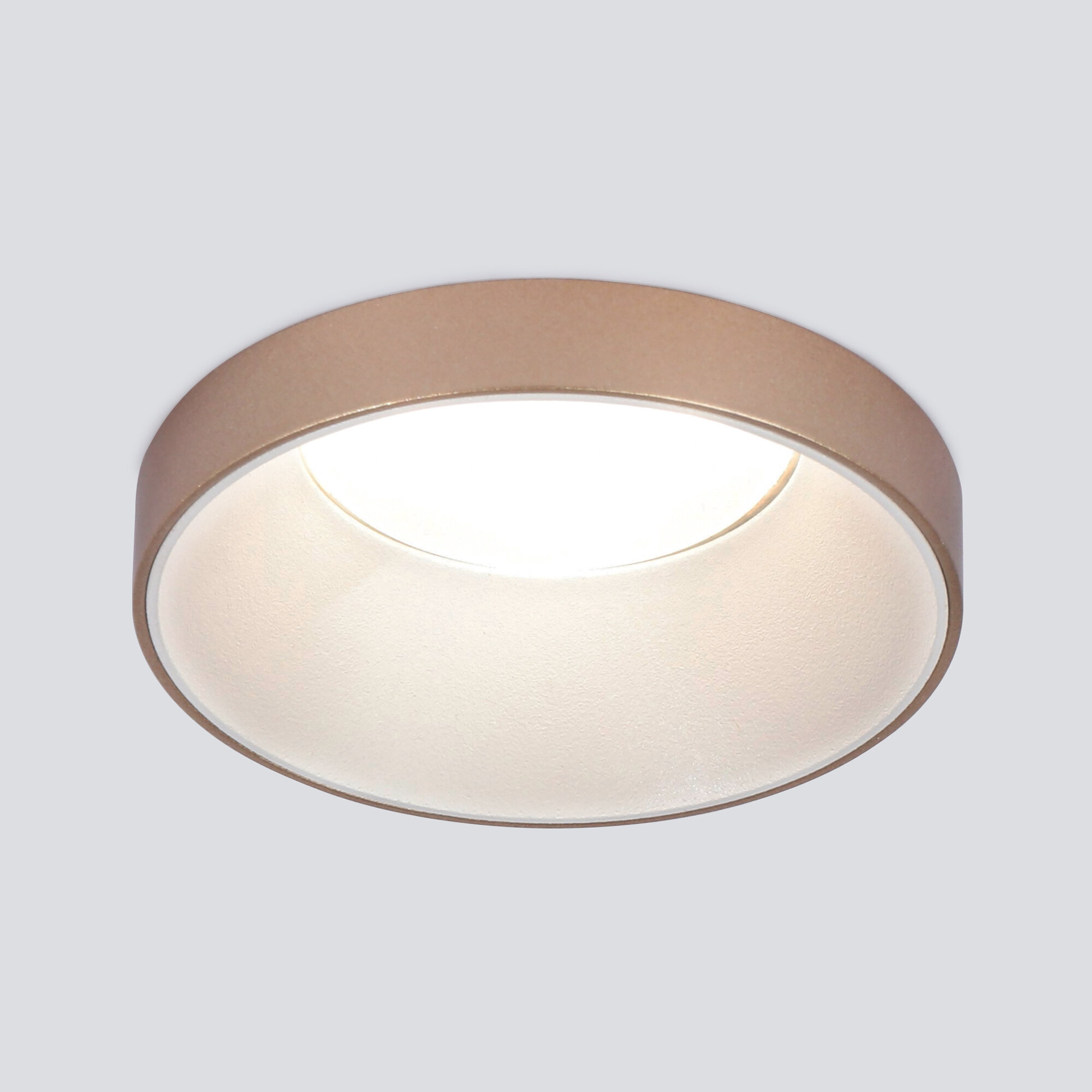 Встраиваемый точечный светильник Elektrostandard Discus 112 MR16, GU10, 50 Вт, цвет белый/золото