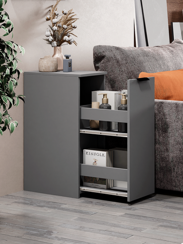 Изображение товара Тумба MFMaster Vitto-160, ЛДСП, цвет оникс, 1 ящик, с полками 29,5 см x 44,4 см x 75,6 см