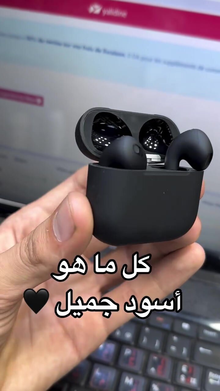 Наушники Pods 3 беспроводные , наушники вкладыши, bluetooth, Чёрные — фото 1