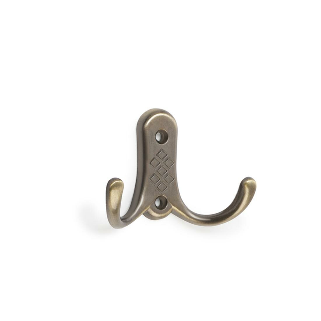 Крючок мебельный тундра TKD024 LIGHT двухрожковый цвет бронза