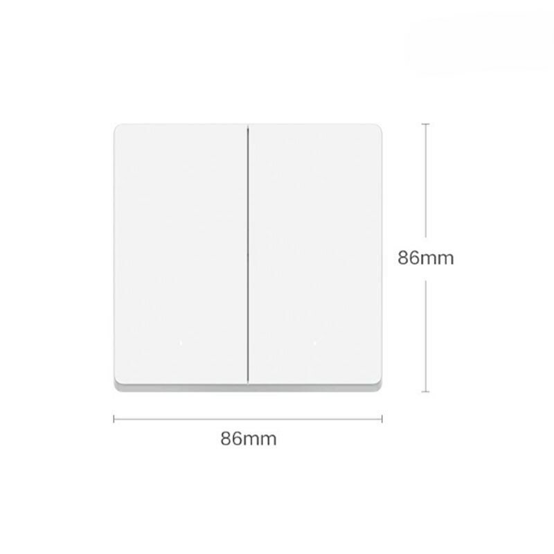 Картинки Умный выключатель двухклавишный Xiaomi Smart Wireless Switch White (XMWS01XS)
