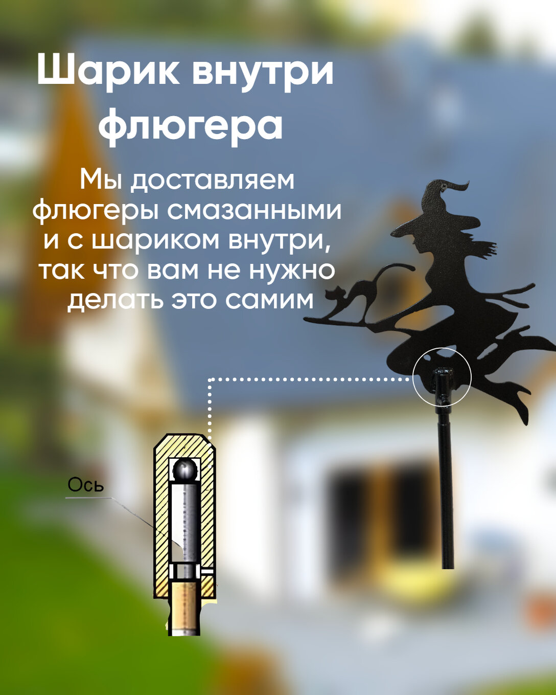 Флюгер "Волк" — фото 1