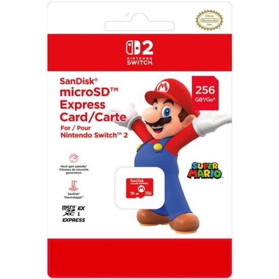 Карта памяти Nintendo microSD Express Card 256Gb для Switch 2