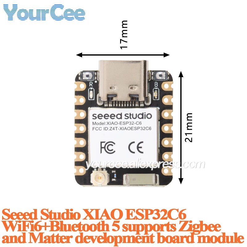 Seeed Studio XIAO ESP32C6 Модуль, 2pcs, XIAO ESP32C6 Module