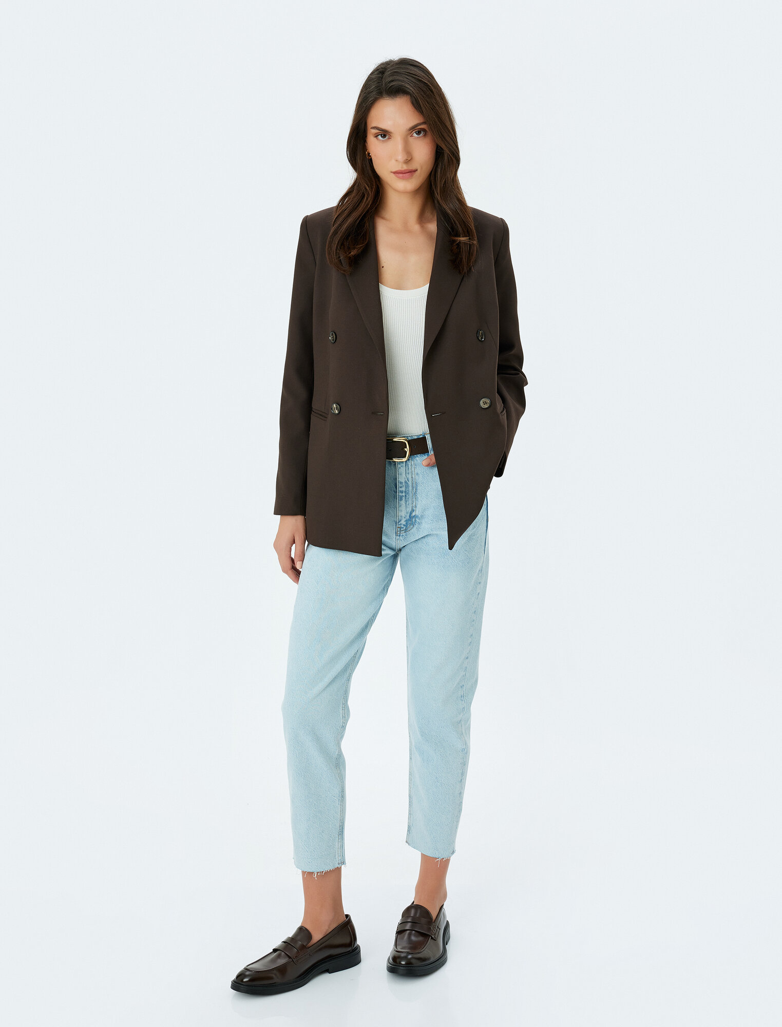 Джинсы KOTON размер W29 L32 (рост 182 см) голубой