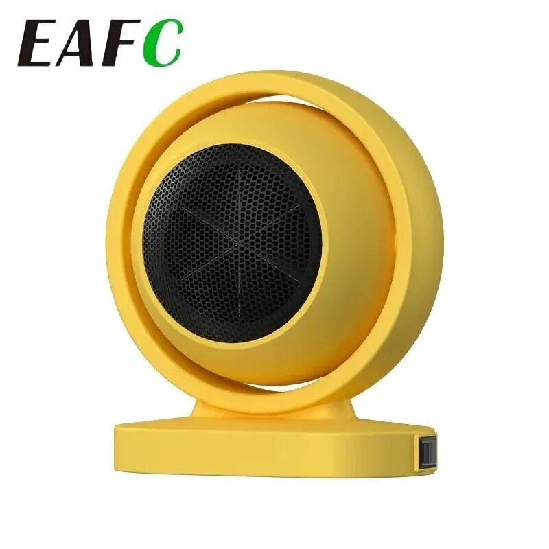 Обогреватель тепловая пушка тепловентилятор  обогреватель для дома 380 Вт желтый