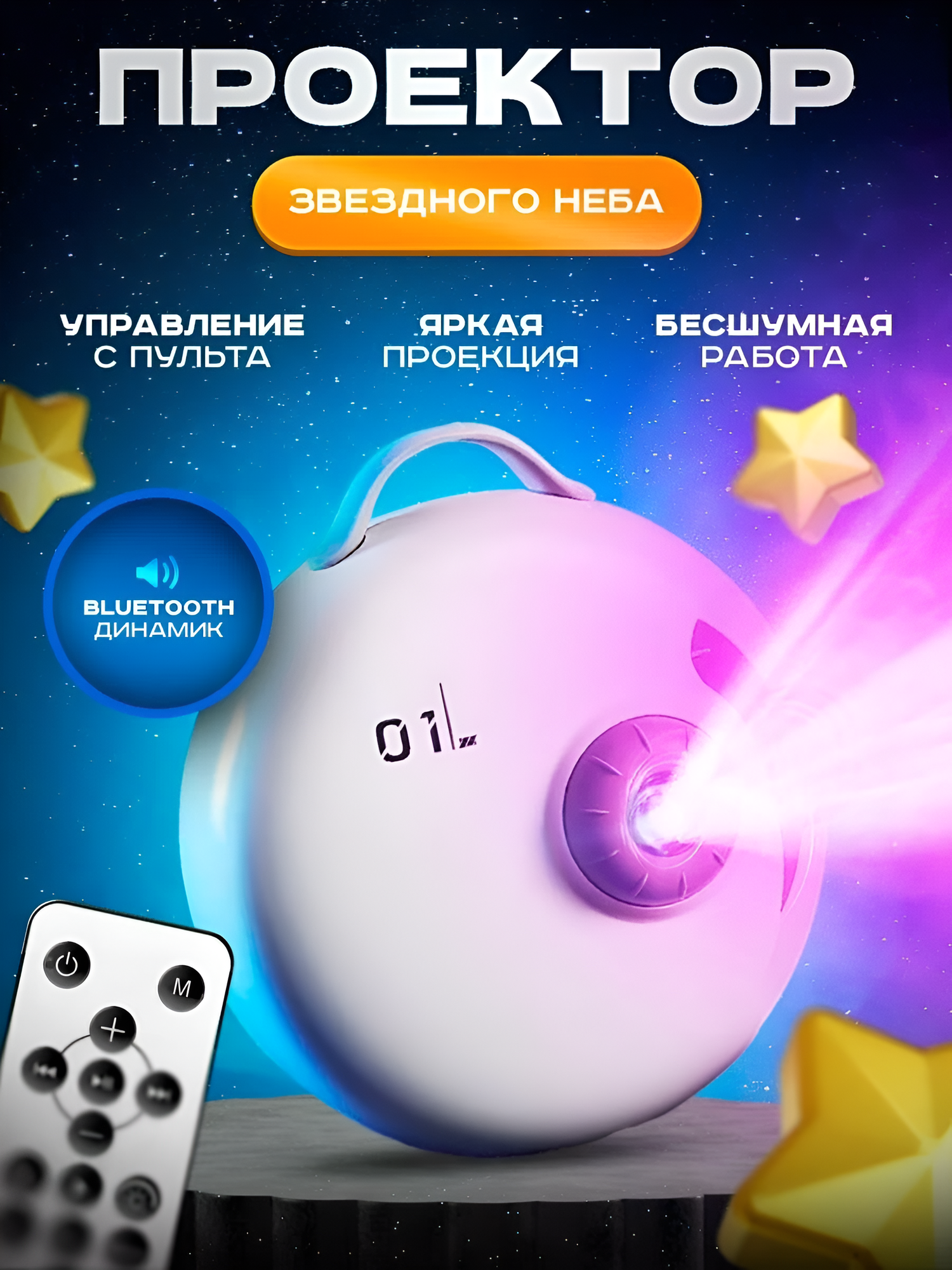 Проектор звездного неба/ Домашний планетарий/ Ночник /32 слайда