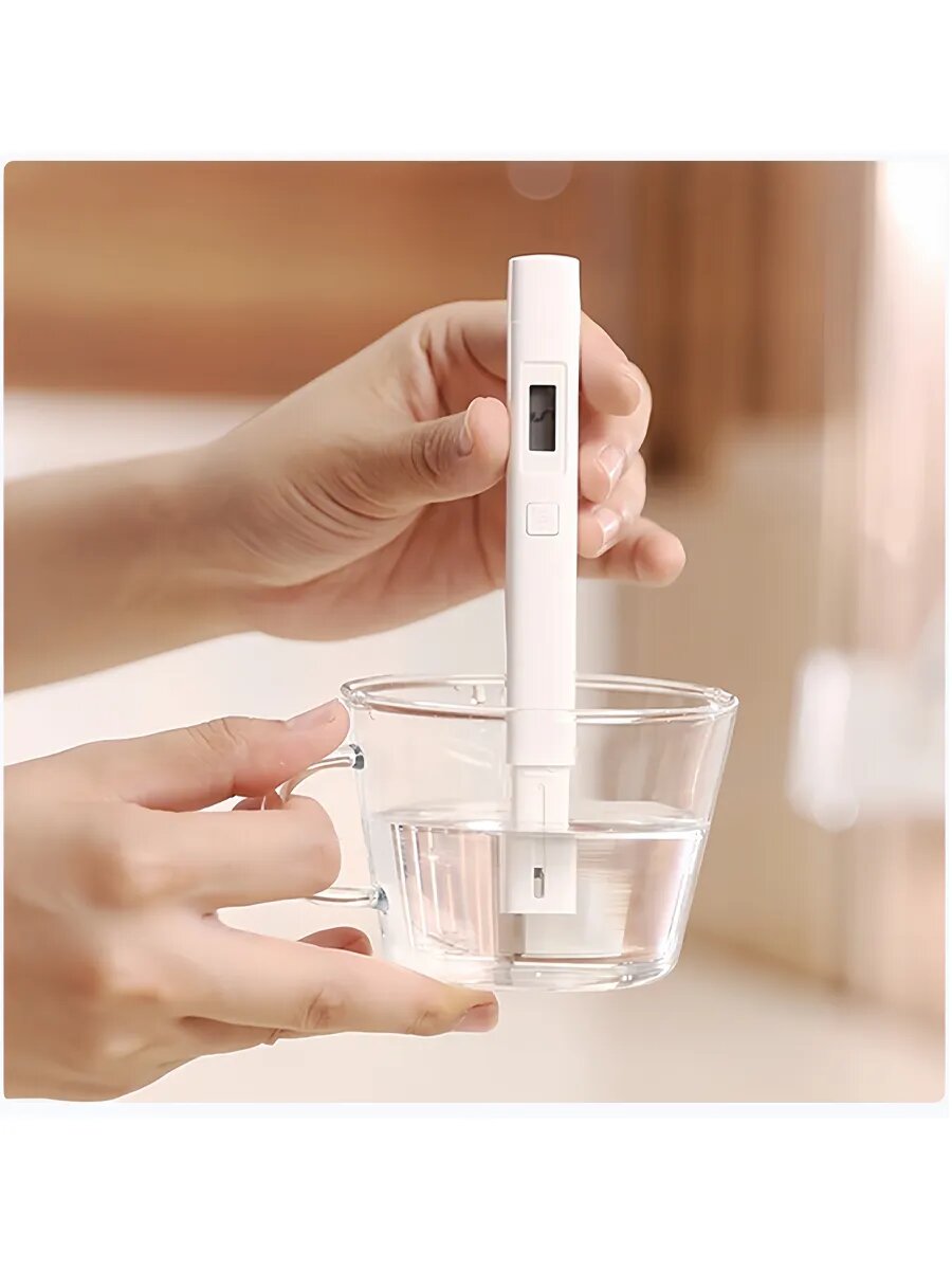 Изображение Тестер качества питьевой воды Xiaomi TDS Pen, пищевой пластик, белый