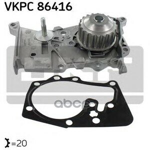 Помпа, водяной насос renault logan/megane/lada largus 16v Skf арт. vkpc 86416