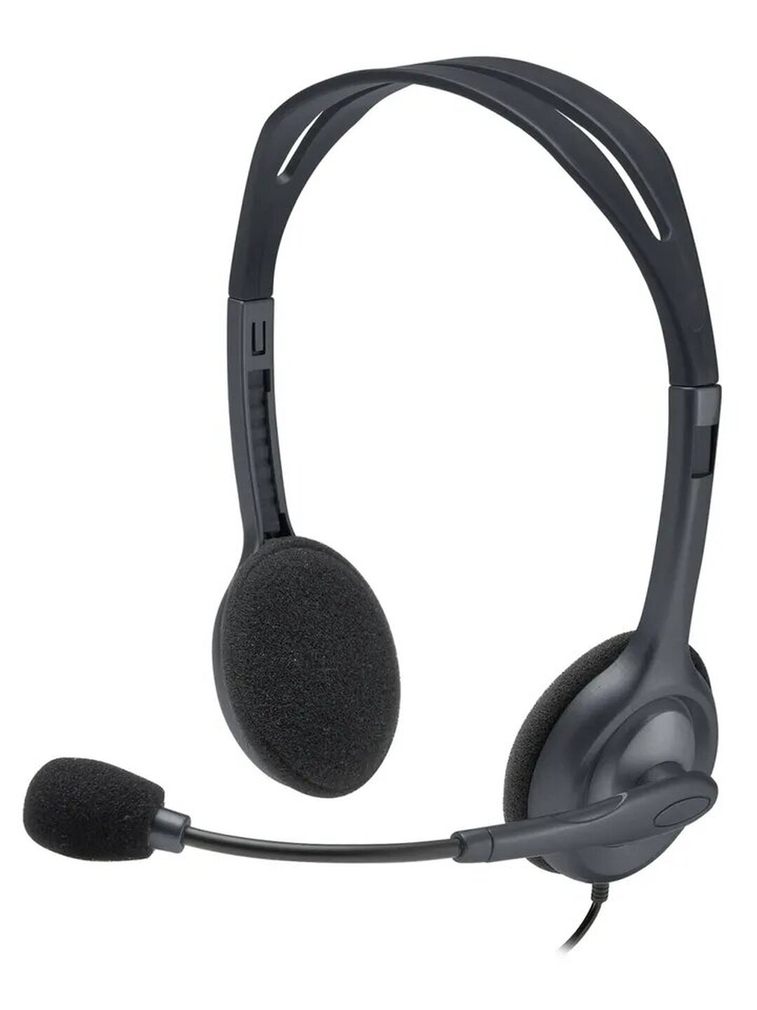 Гарнитура проводная компьютерная Logitech H111 стерео черный