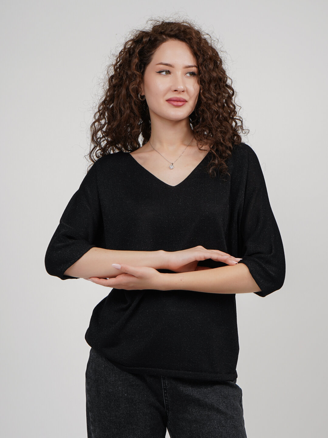 Кардиган , размер 44-46, черный — фото 1