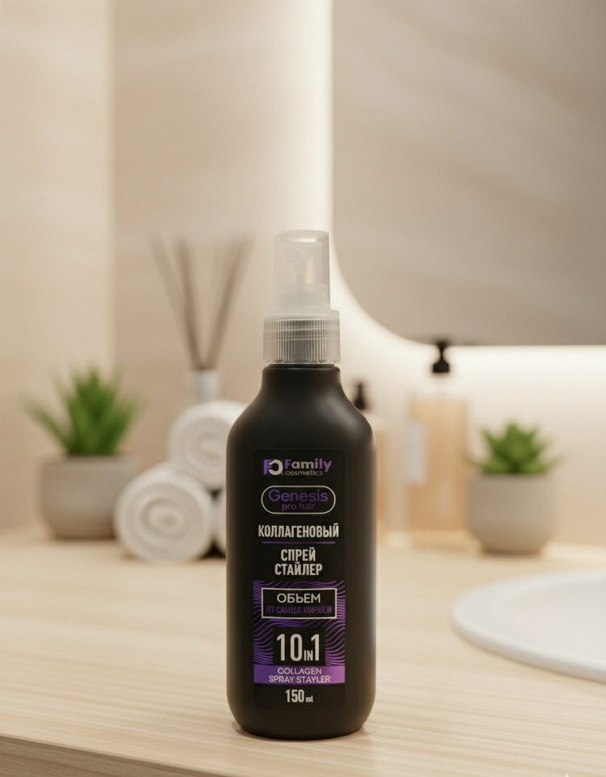 (Genesis pro hair коллагеновый спрей стайлер объем самых корней SPRAYSTAYLER 10В1 COLLAGEN 150