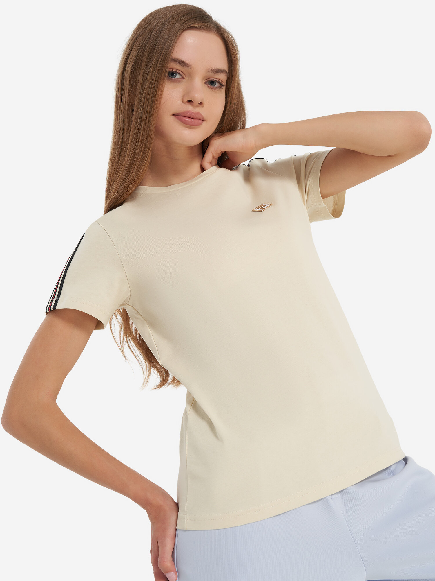 Футболка Fila, размер 52, светло-бежевый — фото 1