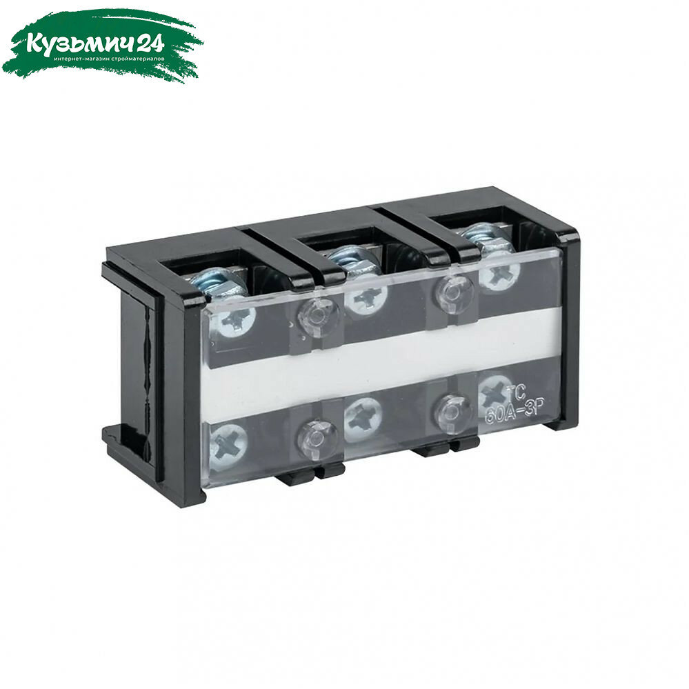 Колодка клеммная EKF TC 603 до 16 кв  мм  3 пар  60 А  термопласт  черная