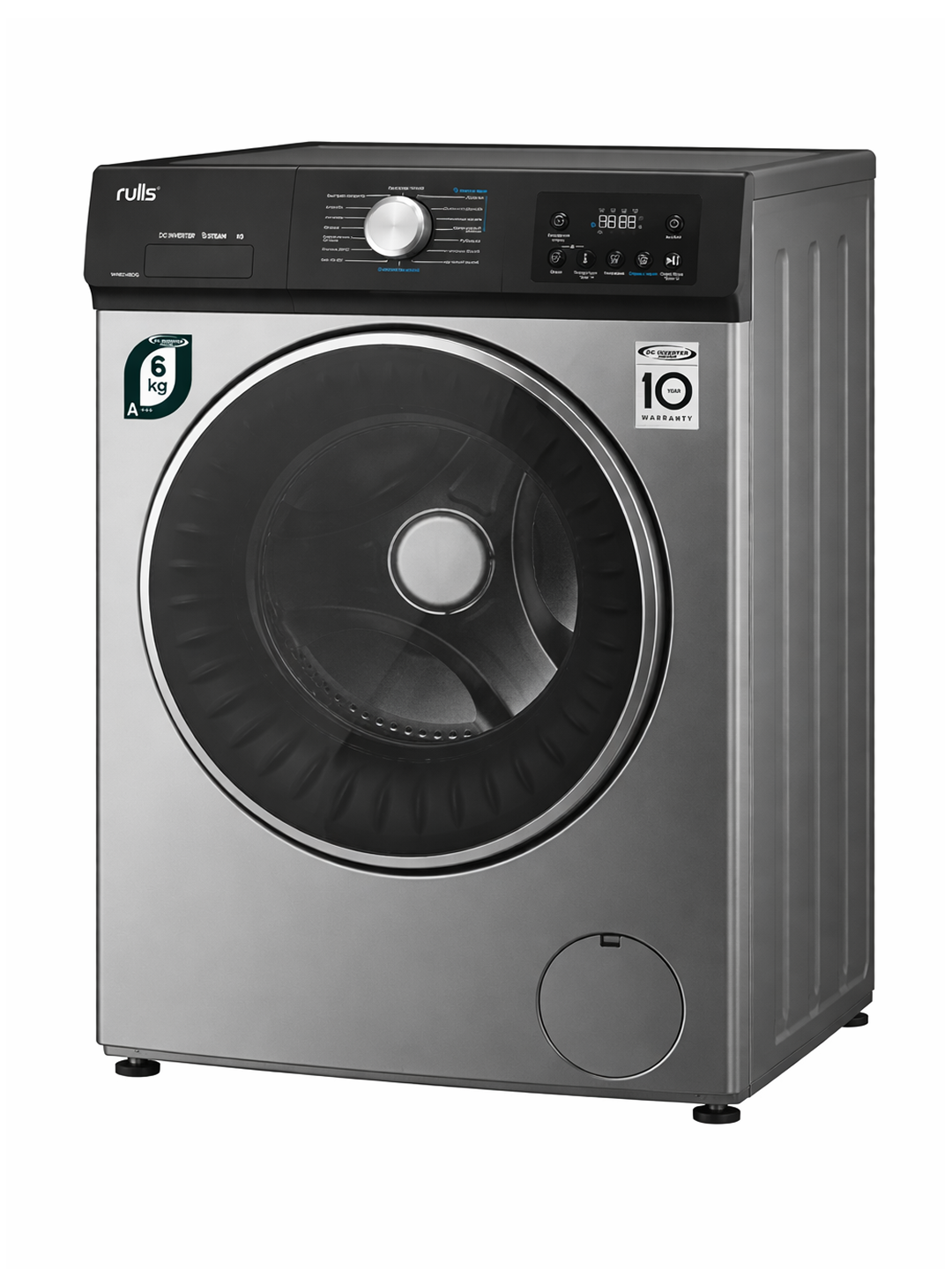 Стиральная машина Rulls WR6114BS 6 кг, автоматическая, фронтальная загрузка, экономичная и надежная