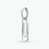 Моносерьга SKLV, серебро, 925 проба, родирование
