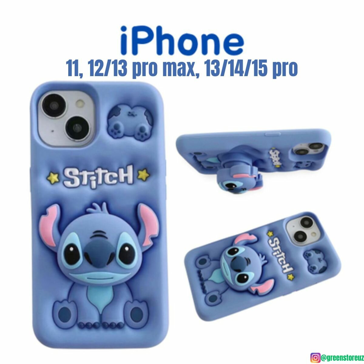 IPhone 13/14/15 PRO, 3D симпатичный силиконовый чехол для мобильного телефона