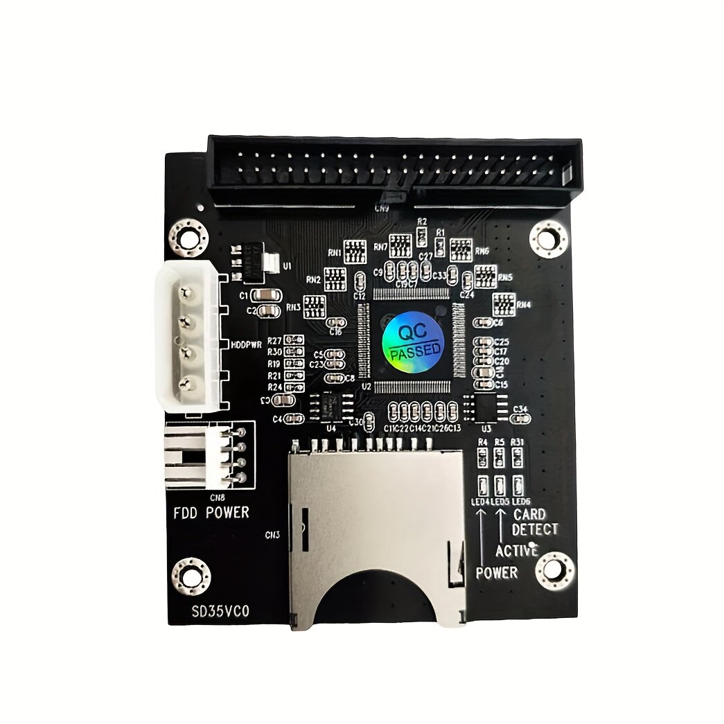 Адаптер карты памяти SD для IDE дисковода 3.5 дюйма 40 pin, 5В, до 128 ГБ, 1 шт.