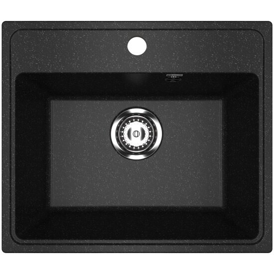 Кухонная мойка Practik PR-M 490-004 черный оникс