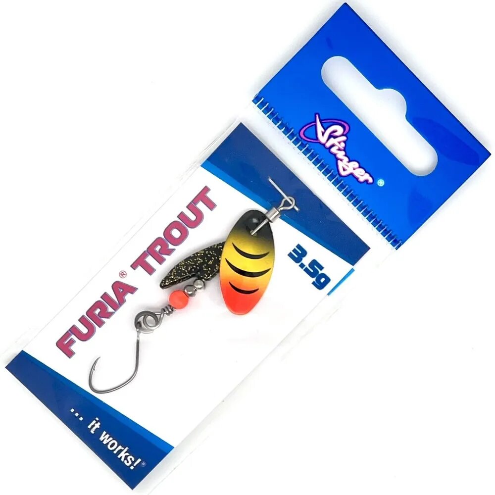 Блесна Stinger Furia Trout #1 3,5гр #BW Для ловли форели — фото 1