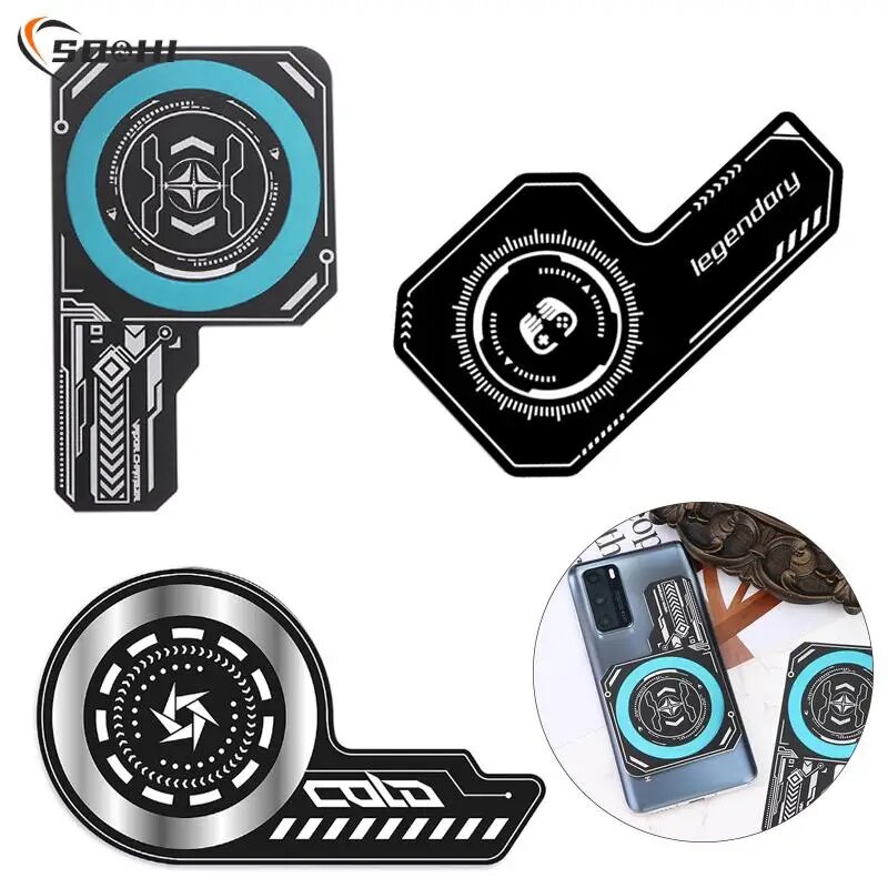 Картинки 1 шт, охлаждающая пластина, радиатор, выделяемая зона охлаждения для охлаждающих вентиляторов, игровой охладитель для сотового телефона IPhone/Samsung/Xiaomi 1pc