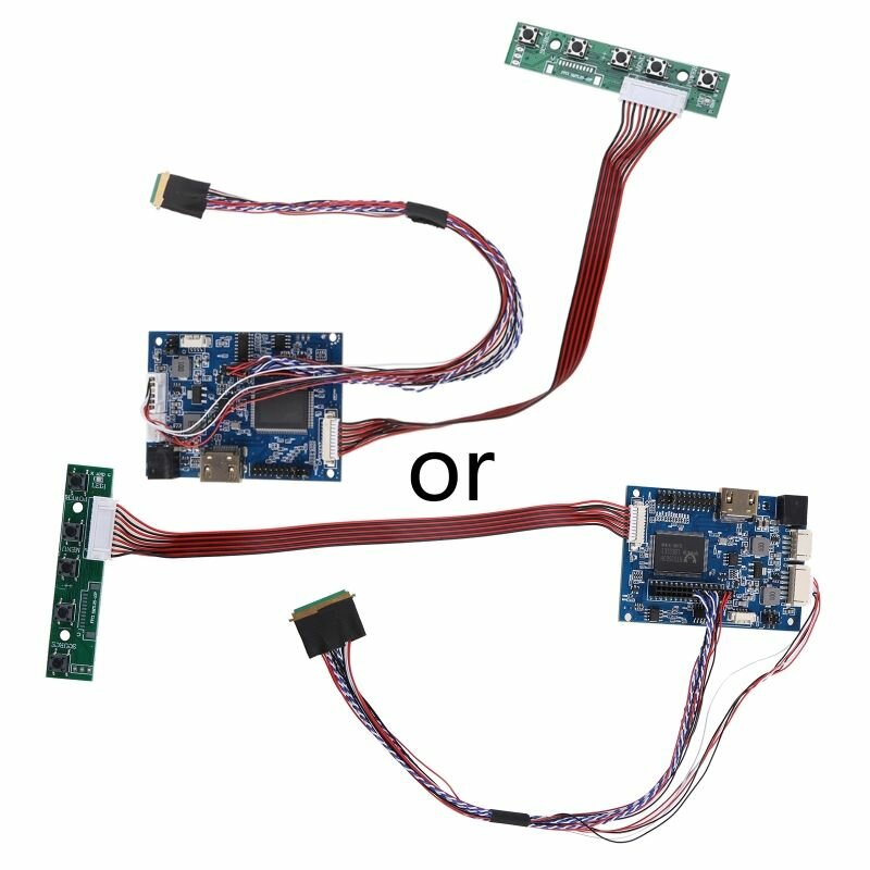 1 комплект HDMI-совместимой платы контроллера Lvds, 40-контактный кабелей для Raspberry PI 3, поддержка двухцветного светодиодного индикатора