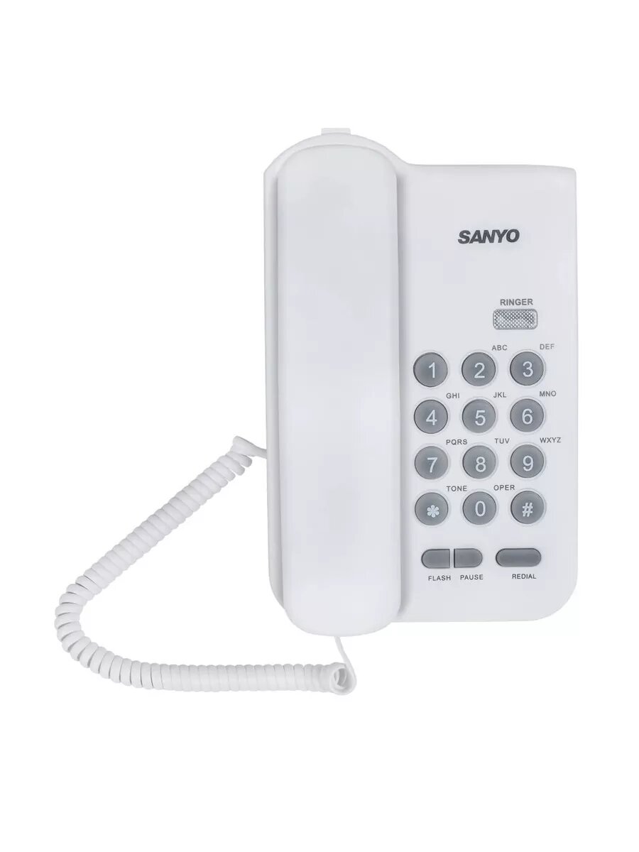 Телефон проводной Sanyo RA-S108W белый